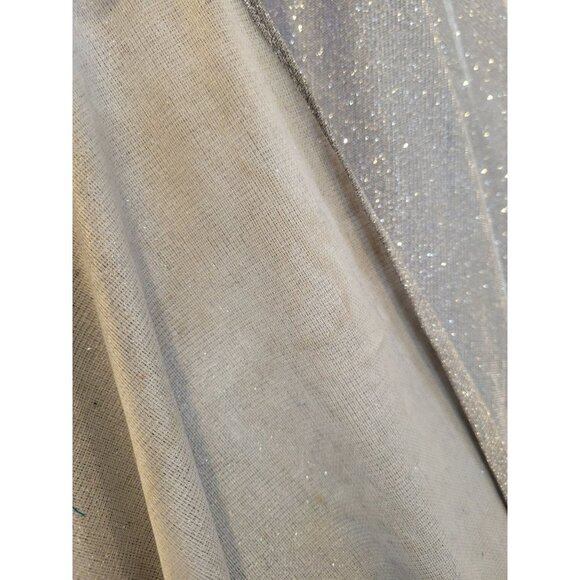 Betsy & Adam Galaxy Glitter Ball Gown A-Line Floor Length Gown Maxi Dress 14 - Picture 10 of 16